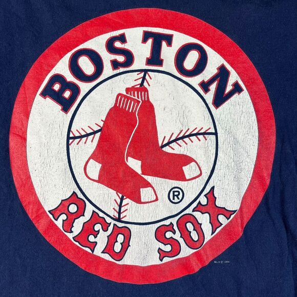 Fruit of the Loom Navy Blue Boston Red Sox Tee - Picture 2 of 14